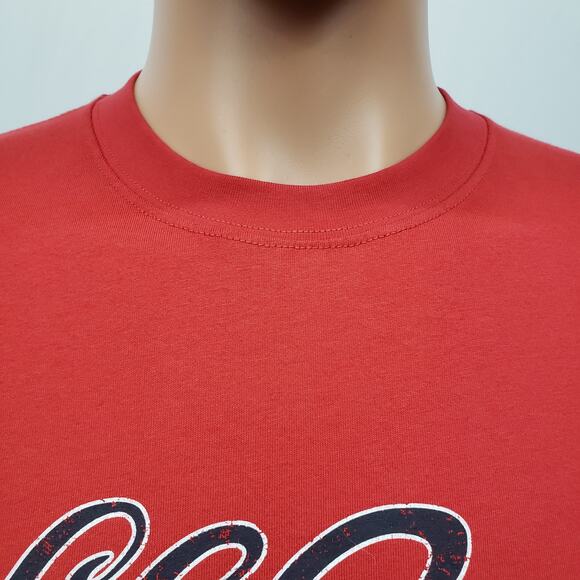 L.L.Bean Men's Carefree Unshrinkable Tee Logo T-Shirt  Short-Sleeve Red S - Picture 4 of 11